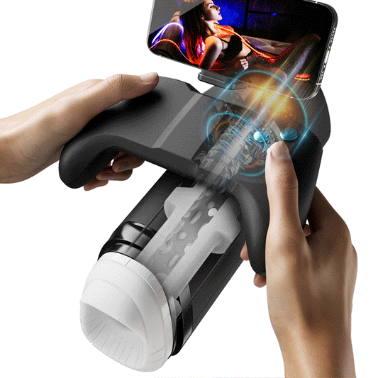 Acmejoy Turbo - 10-Modus Explosiver Stoß-Stroker – Immersives Gamepad-Design mit Handyhalter