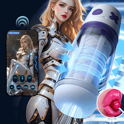 【Freies Gleitmittel】NOVA-Mechanischer Mate 3 Saugen 4 Vibrieren APP-gesteuert Männlicher Masturbator
