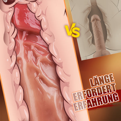 8-Frequenz-Vibration + einziehbarer Dildo, beheizt, mit zusätzlichen Gurten