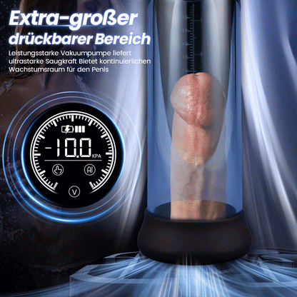 BathFun - Professionelle Penis-Pumpe Leistungsstarkes Vakuum  Vollständig wasserdicht  Intelligente Trainingsfunktion
