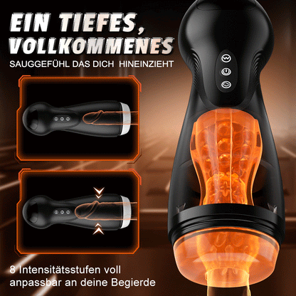 Evolution-8 Sucking 10 Vibrating One Touch Orgasm Digital Vacuum Masturbator