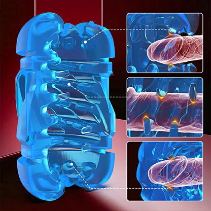 LETEN Masturbator mit 10 stoßenden Hochgeschwindigkeits und Telefonhalter